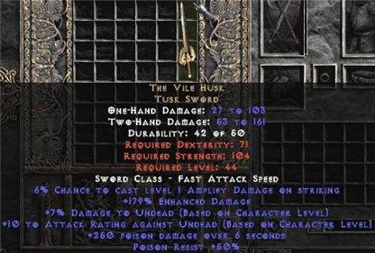 The Vile Husk - East Non-Ladder