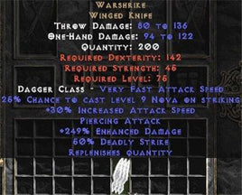 Warshrike 230%+ ED - West Non-Ladder