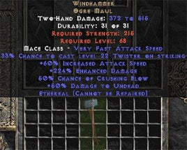 Windhammer - Ethereal - 220%+ ED - East Non-Ladder